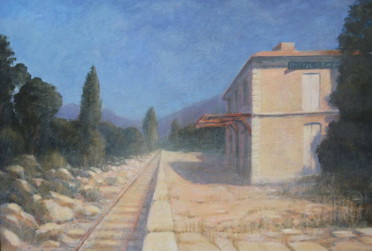 Bahnhof Entraigues, Provence von Lincoln Seligman