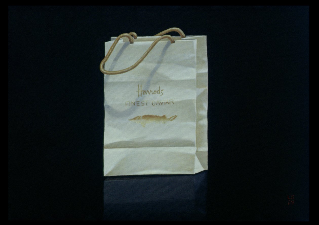 Harrods Kaviar Tasche, 1989 von Lincoln Seligman