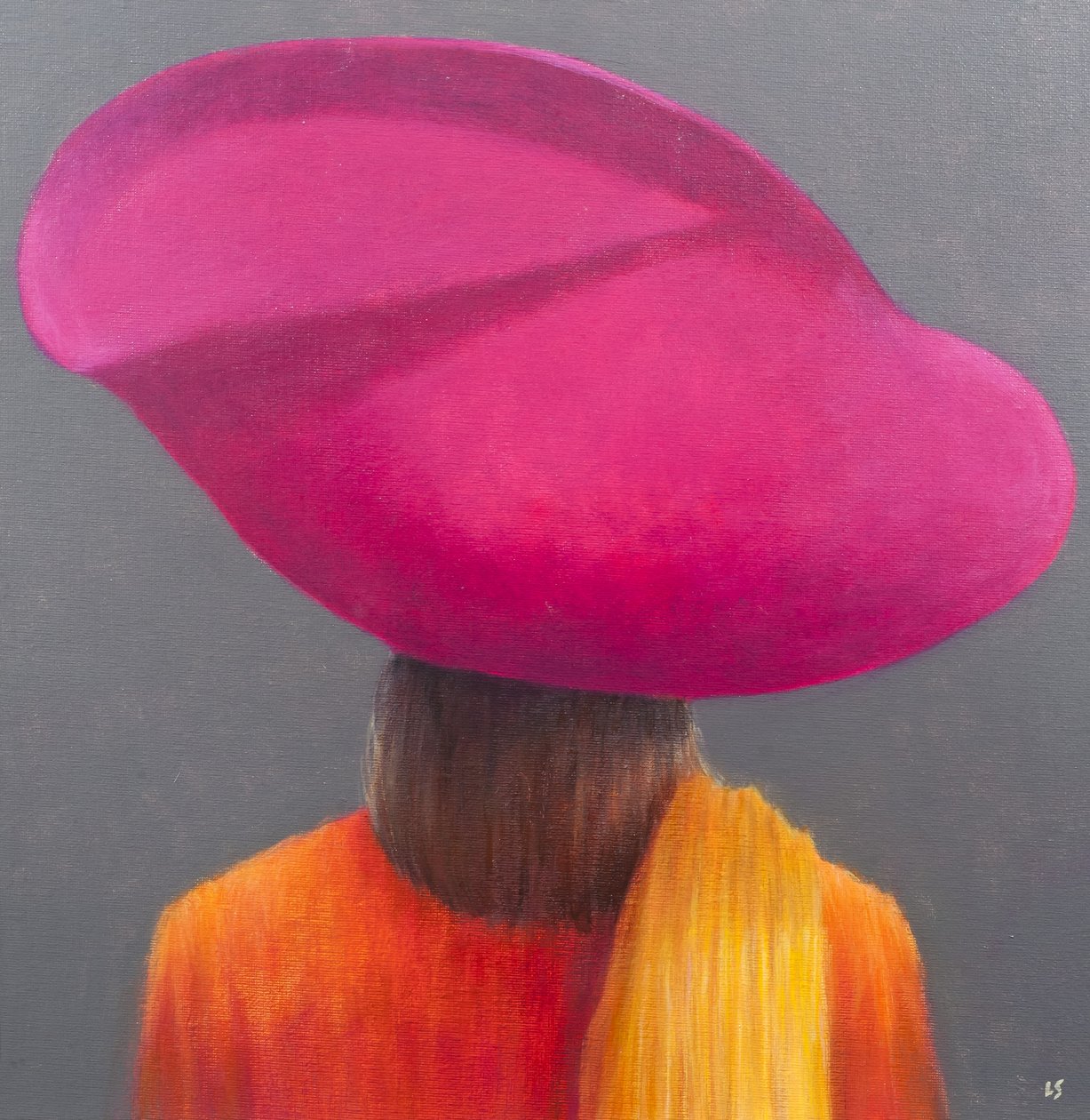 Magenta Hut, Safran Jacke, 2014 von Lincoln Seligman