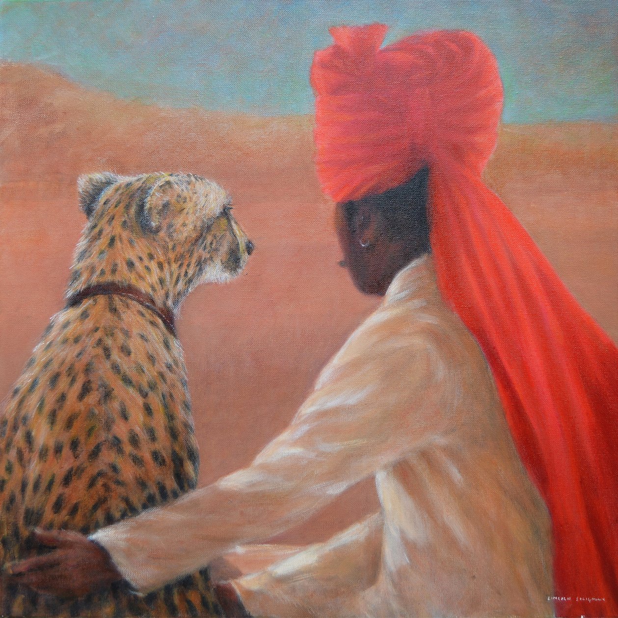 Palastwache und Gepard von Lincoln Seligman