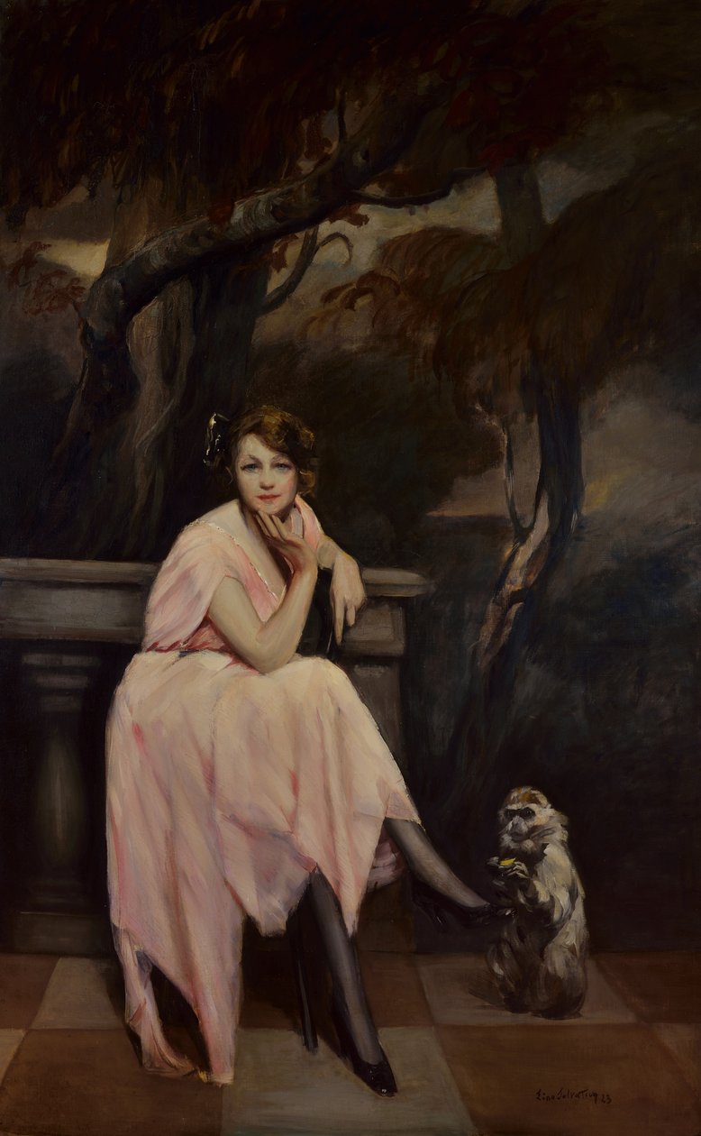 Signorina in rosa, 1923 von Lino Selvatico