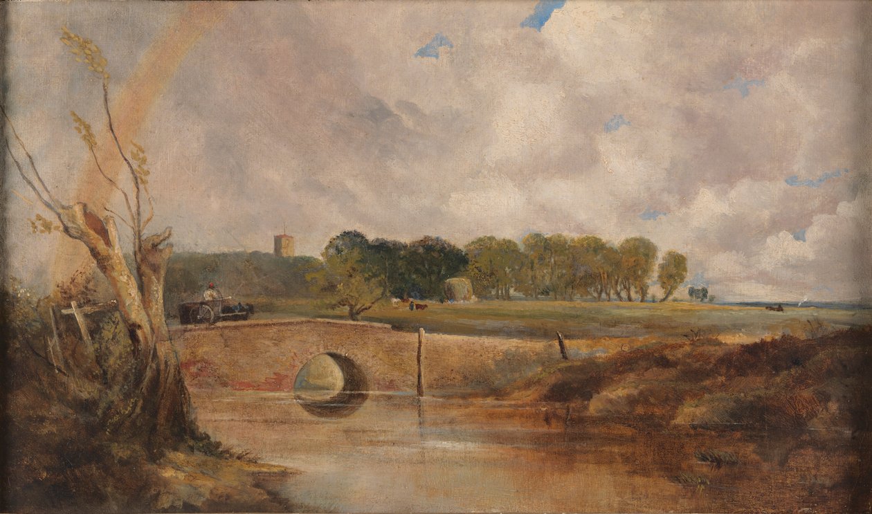 Ein Regenbogen - Blick auf den Stour von Lionel Constable
