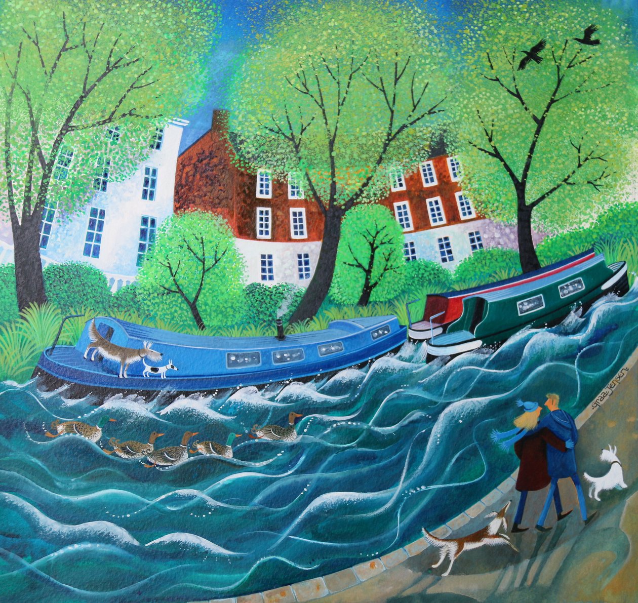 Entlang des Regents Canal von Lisa Graa Jensen