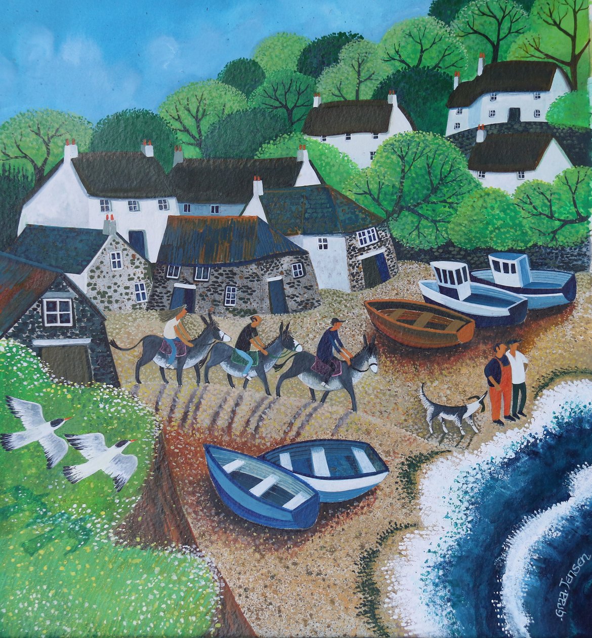 Cadgwith Hafen von Lisa Graa Jensen