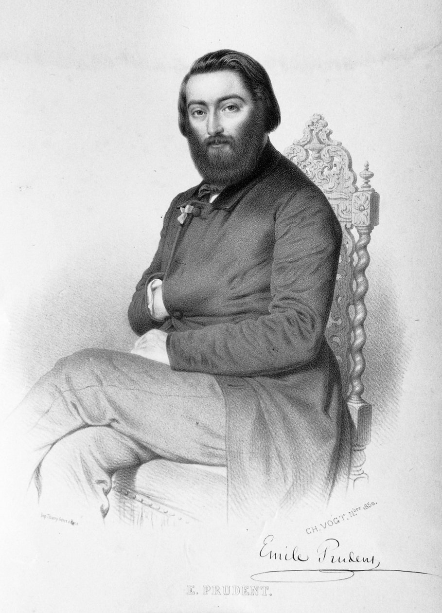 Émile Prudent, Pianist von Lithographer