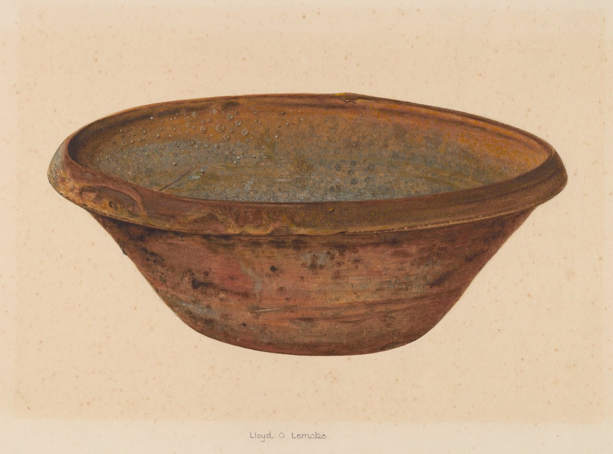 Schüssel, ca. 1937 von Lloyd Charles Lemcke