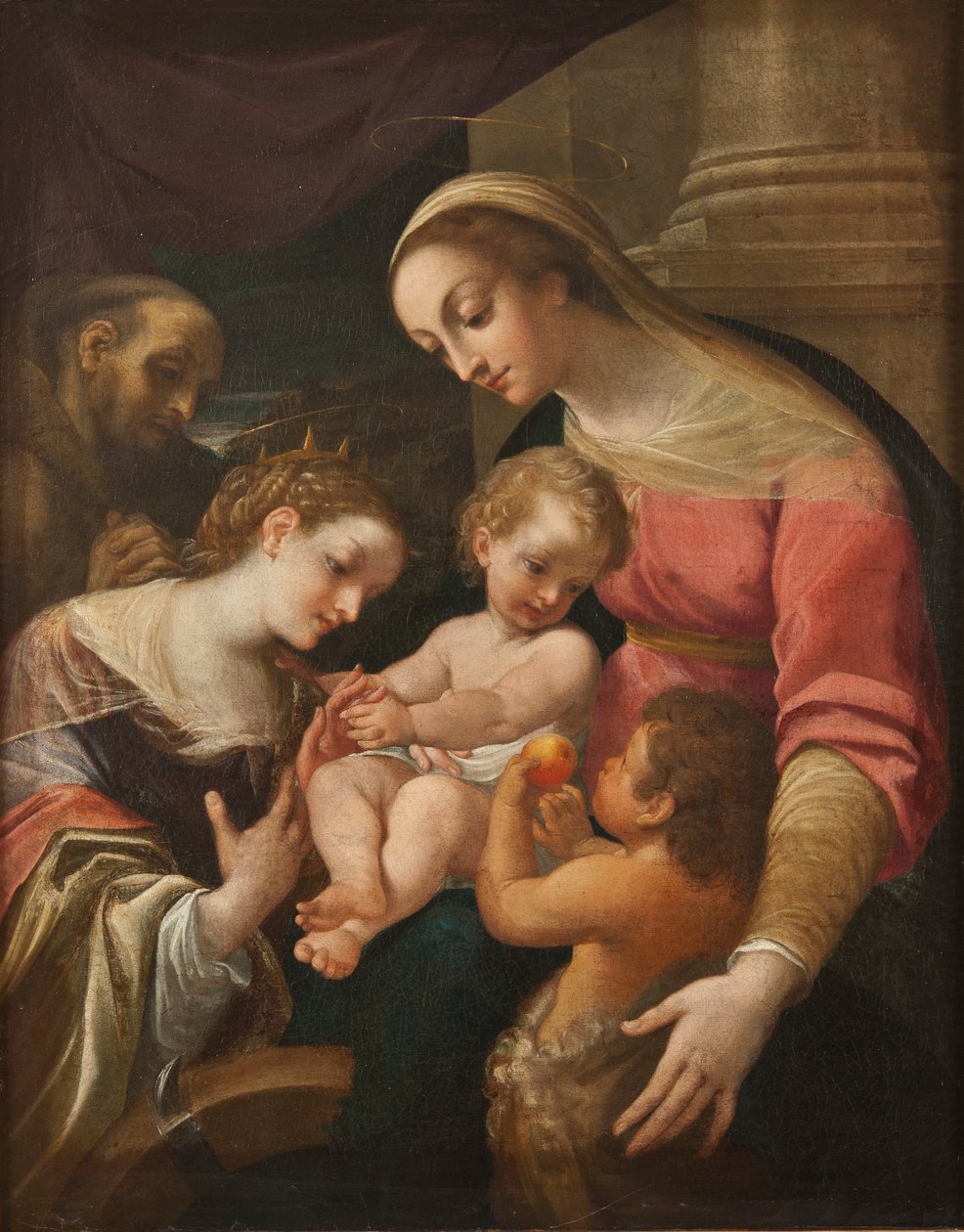 Die mystische Hochzeit der hl. Katharina von Lodovico after Carracci