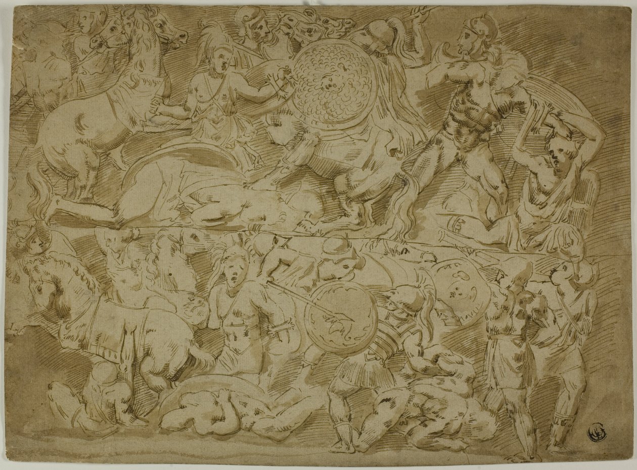 Schlacht der Amazonen von Lodovico Carracci