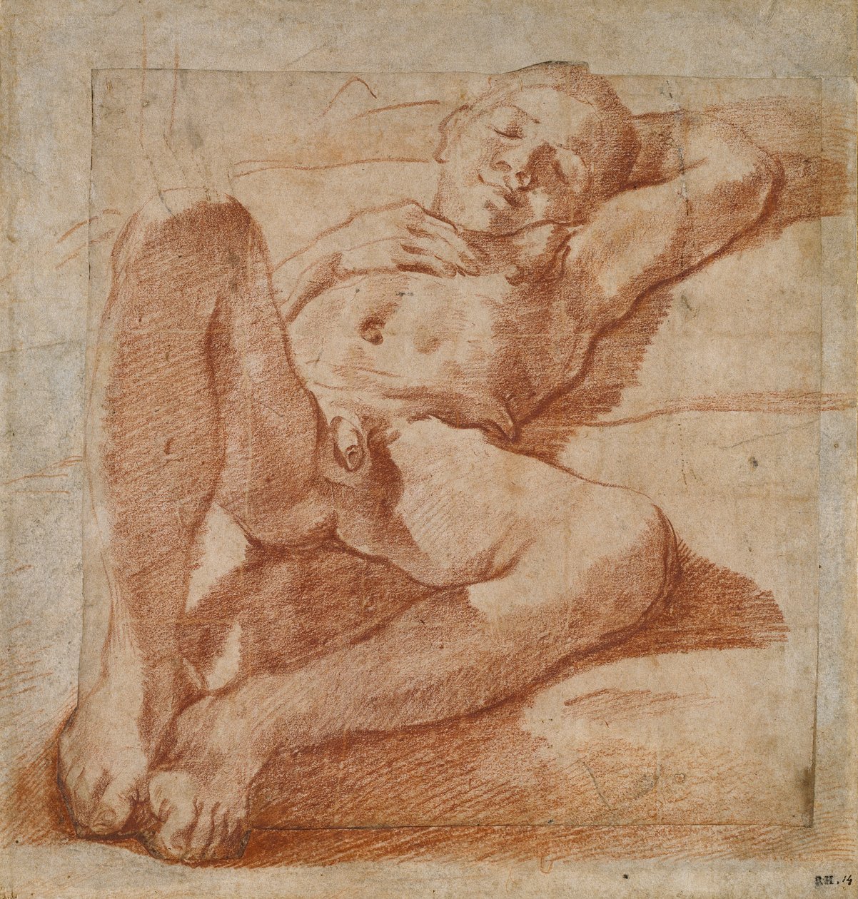 Studie eines nackten Jungen, 1575-1619 von Lodovico Carracci