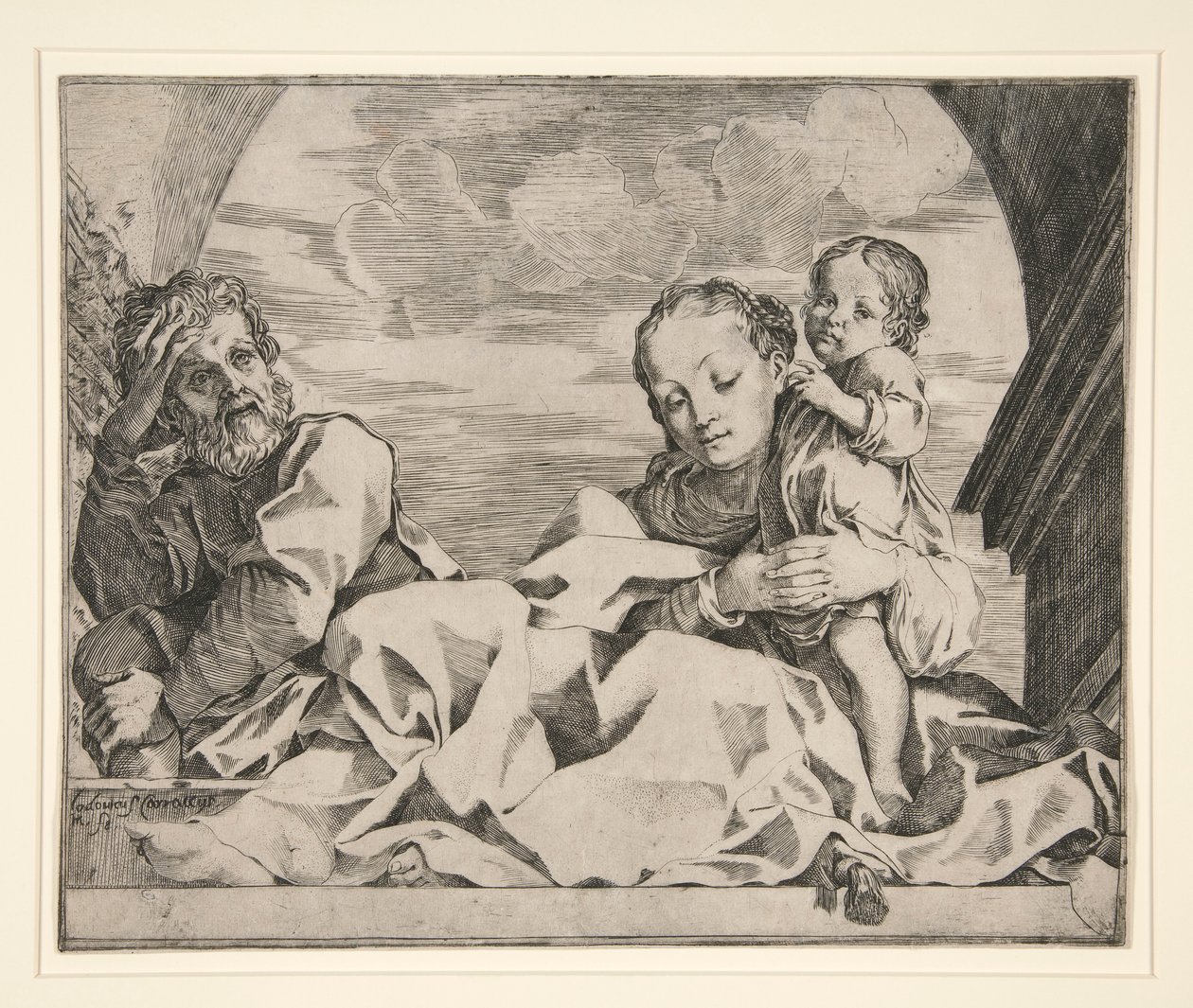 Die Heilige Familie von Lodovico Carracci