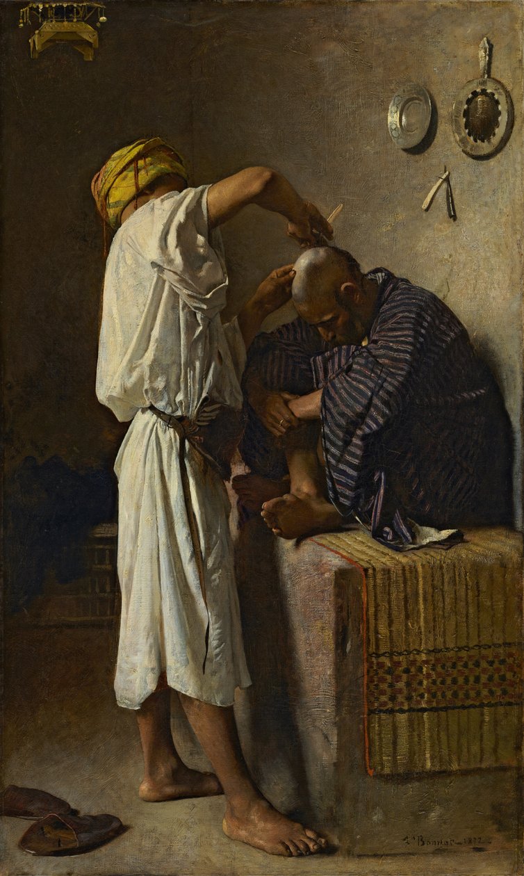 Ein orientalischer Friseursalon von Léon Bonnat