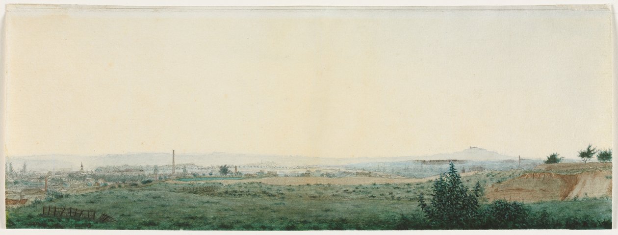 Landschaft bei Paris von Léon Bonvin
