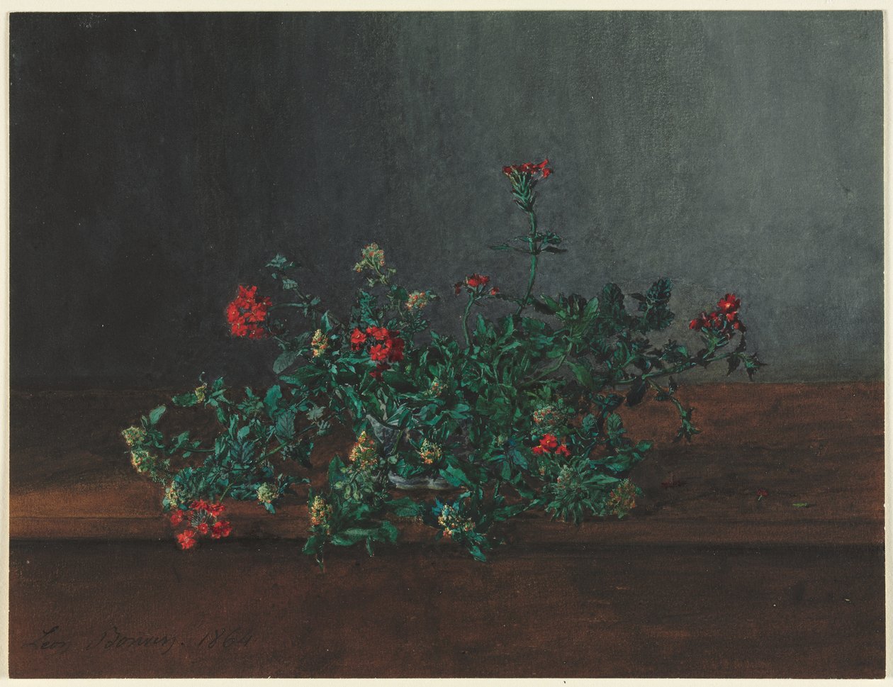 Stillleben mit Wildblumen von Léon Bonvin