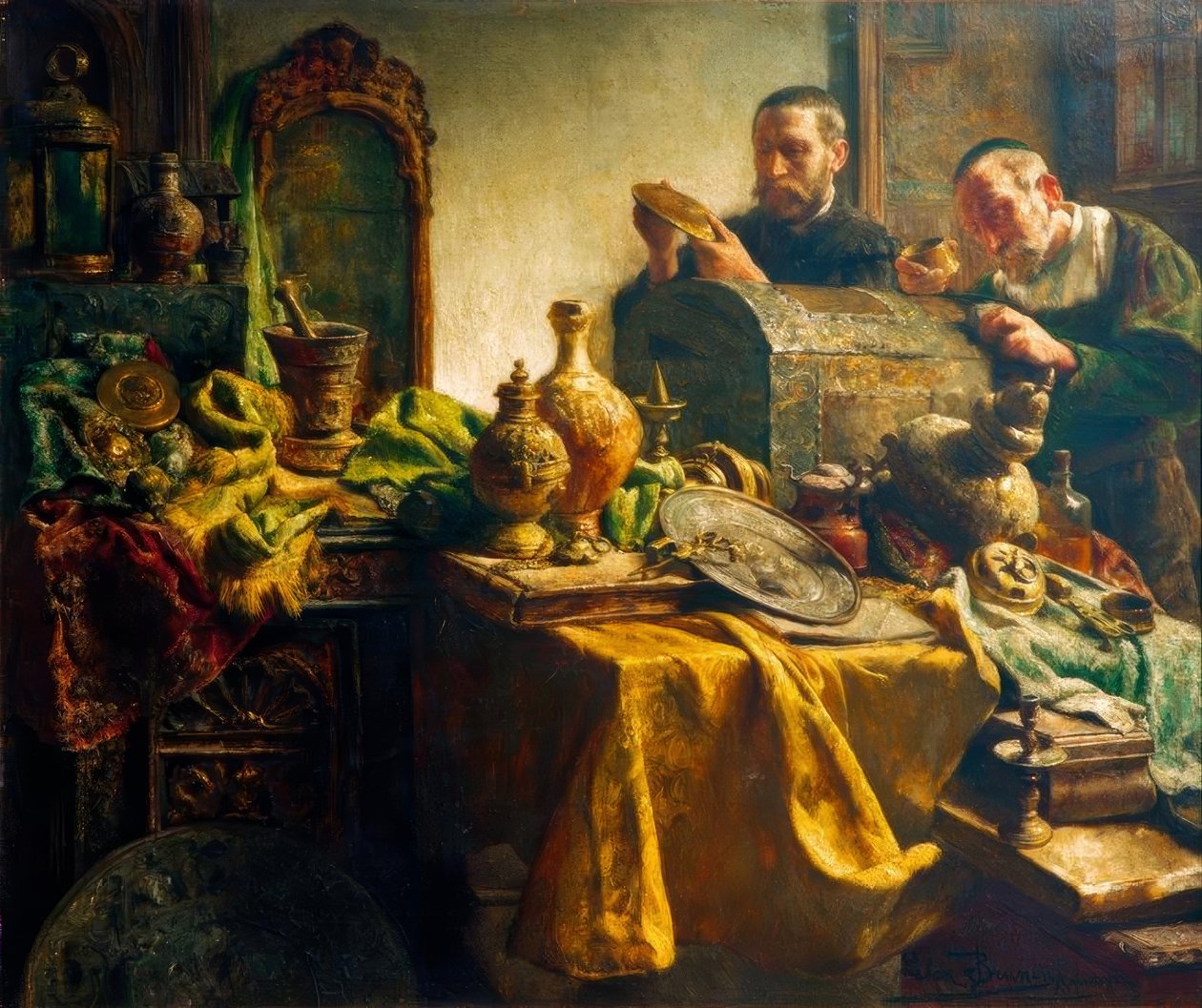 Besuch beim Kunsthändler von Léon Brunin de Meutter