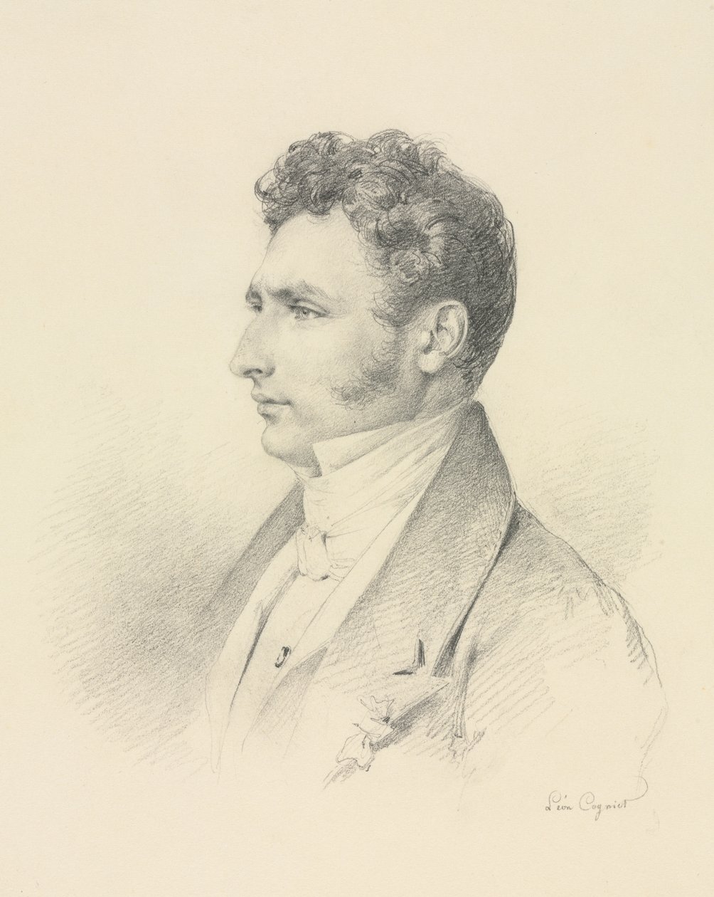 Porträt eines Gentlemans von Léon Cogniet