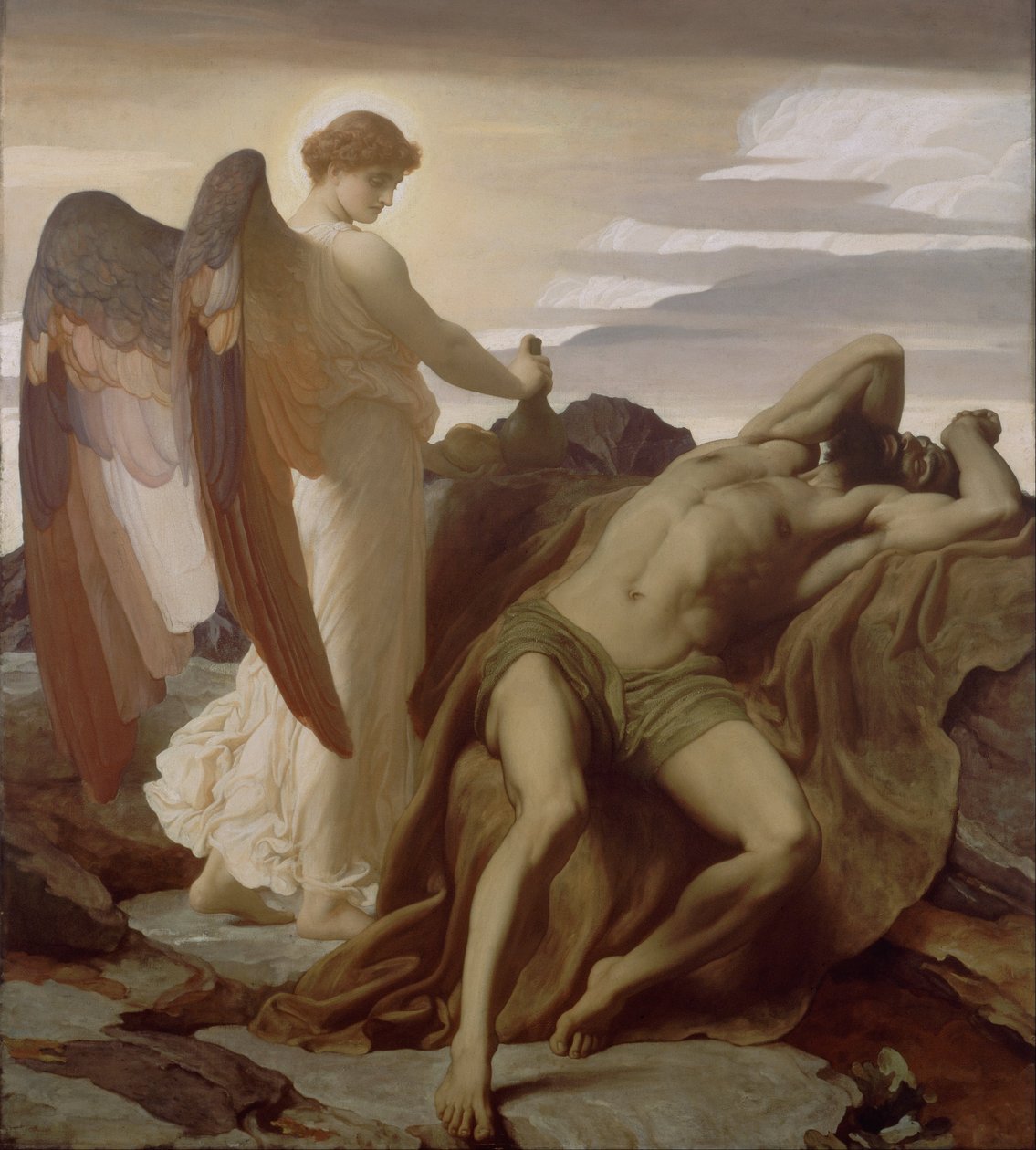 Elia in der Wüste von Frederic Leighton