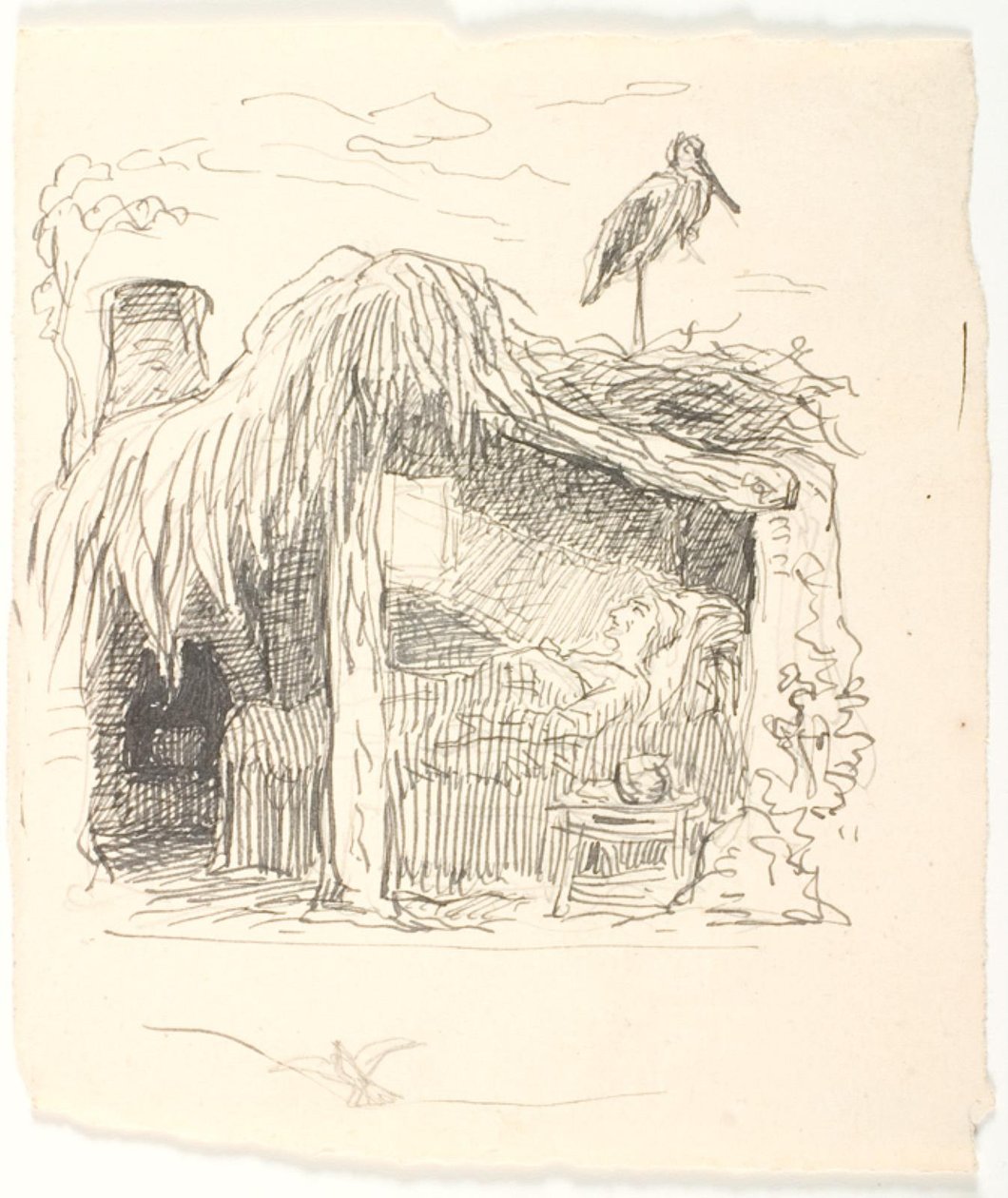 Anna Dorthea auf dem Sterbebett von Lorenz Frølich