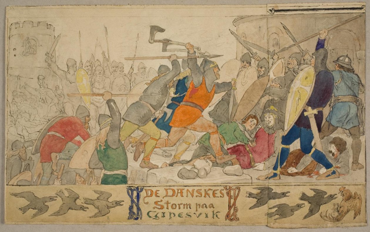 Der dänische Sturm auf Gipesvik von Lorenz Frølich