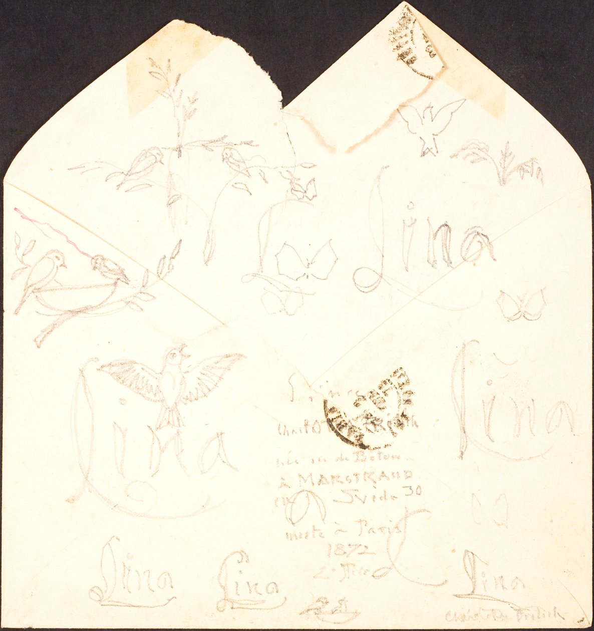 Umschlag mit Zeichnungen von Lorenz Frølich