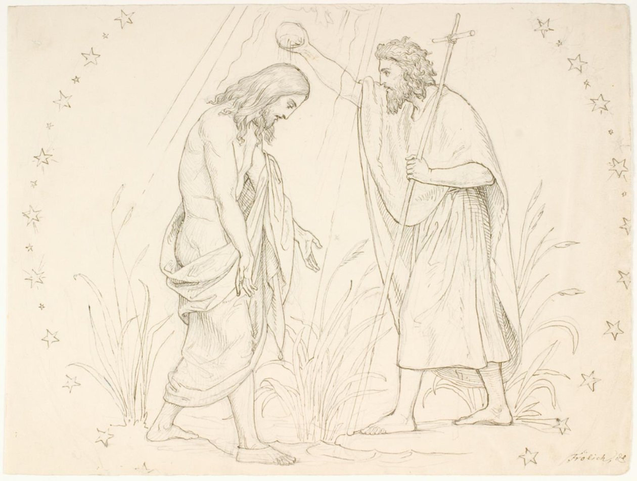 Taufe Christi von Lorenz Frølich