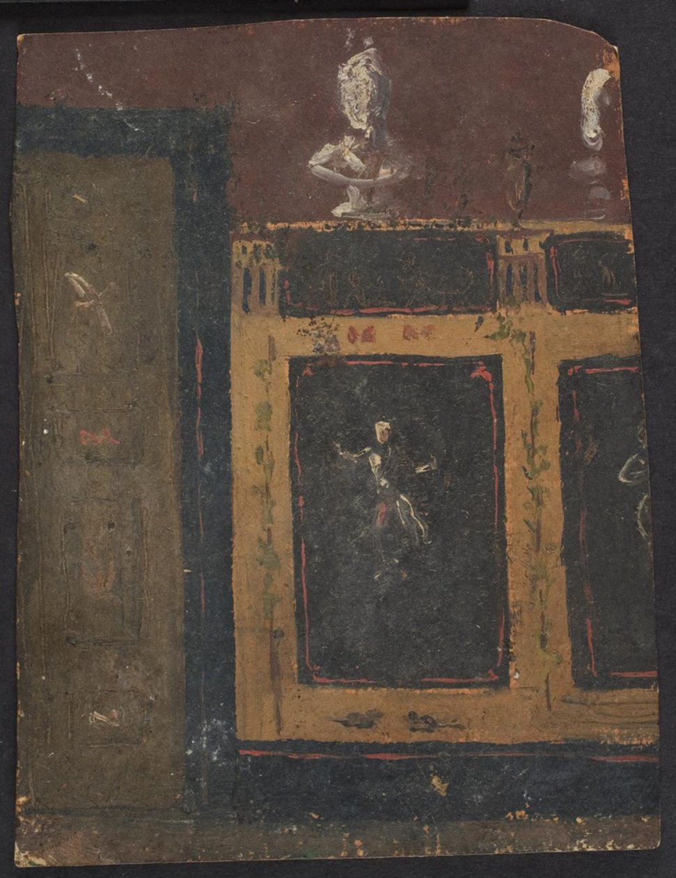 Wanddekorationen für Valhøj 1838/1839 von Lorenz Frølich