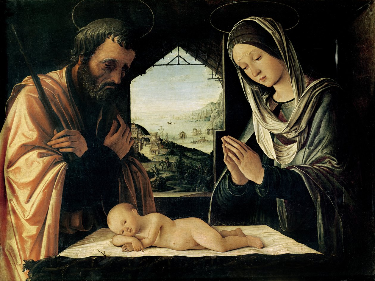 Die Geburt Christi, ca. 1490 von Lorenzo Costa