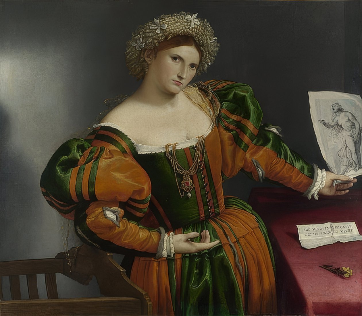 Frauenbildnis (Lucretia) von Lorenzo Lotto