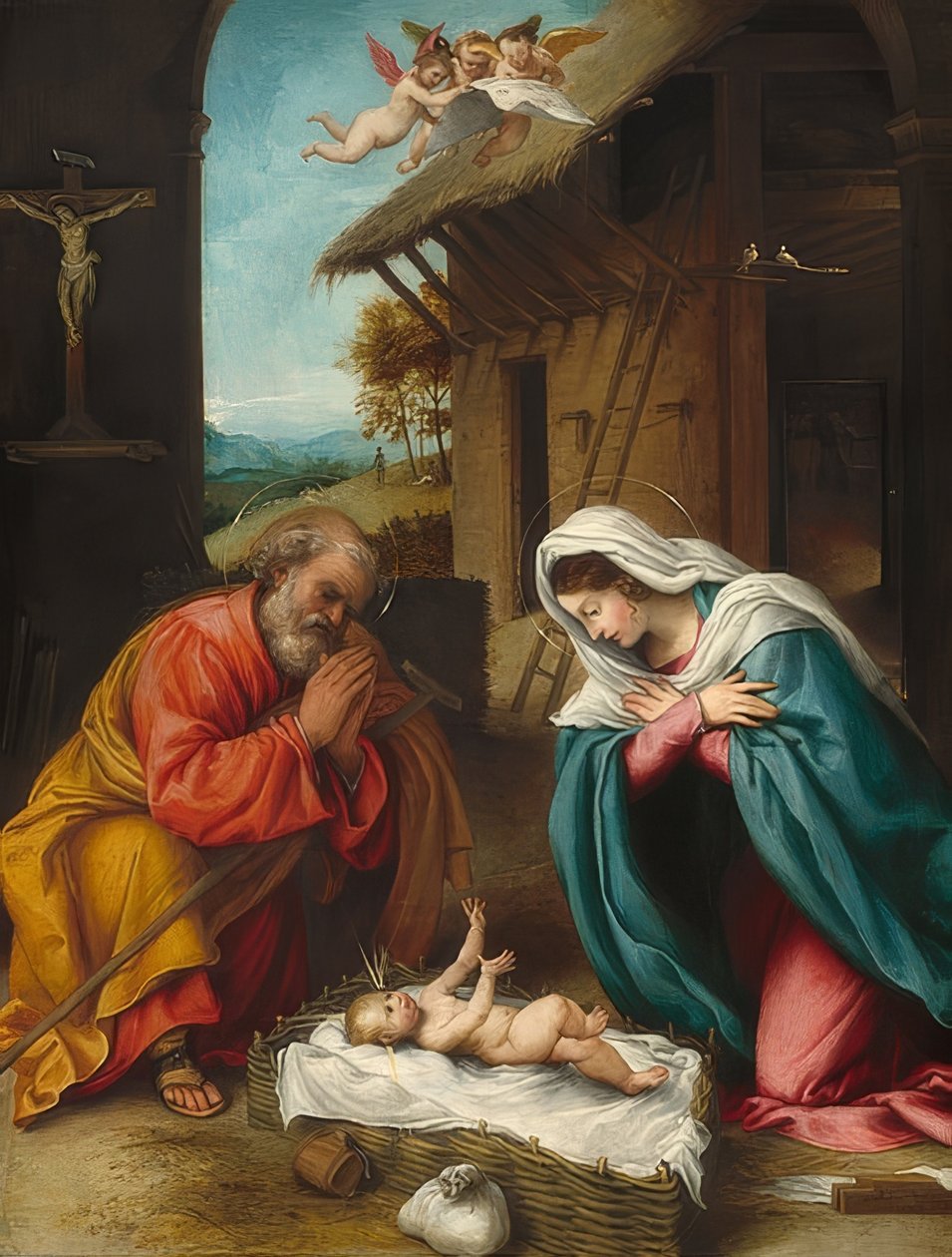 Geburt Christi von Lorenzo Lotto