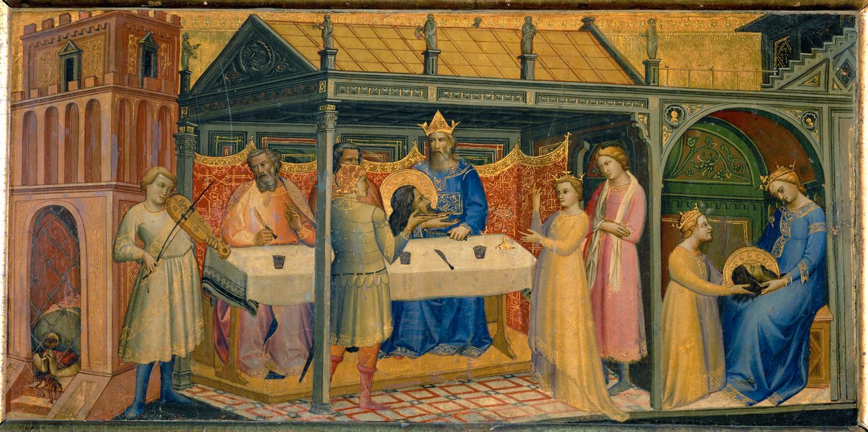 Das Festmahl des Herodes von Lorenzo Monaco