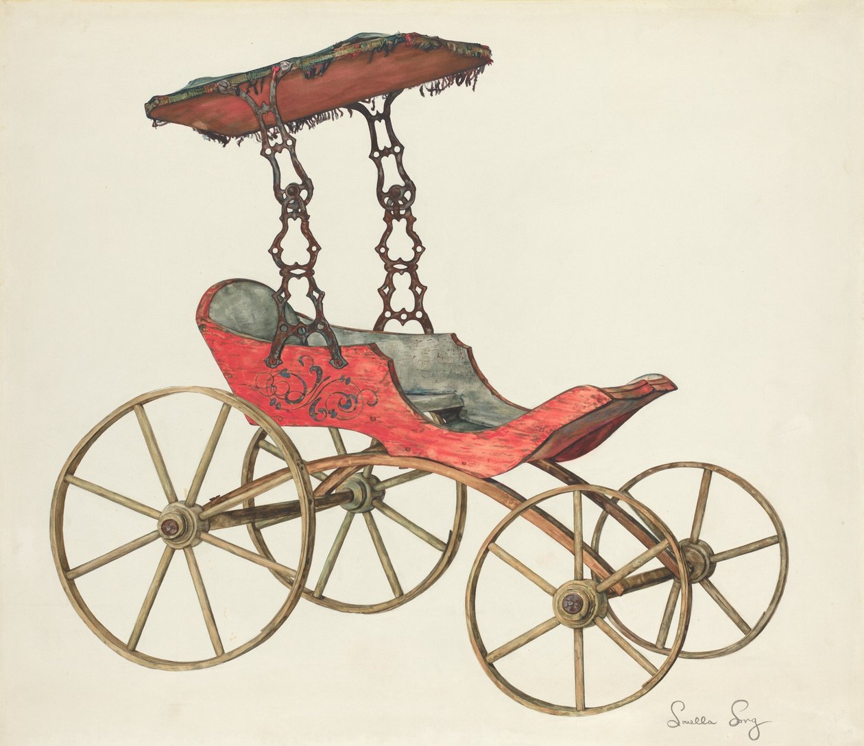 Puppenwagen von Louella Long