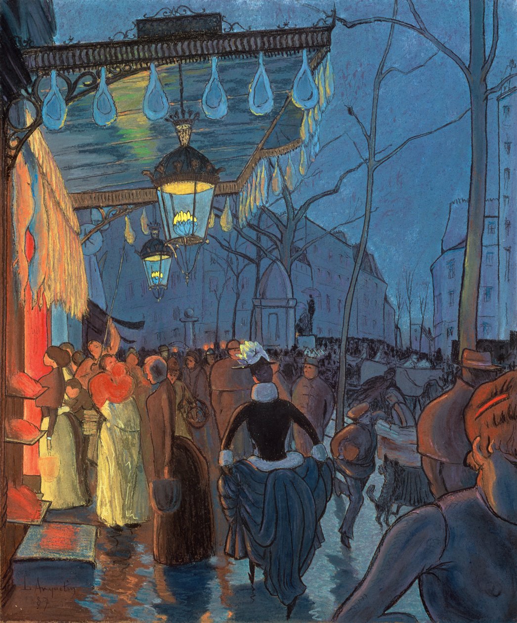Avenue de Clichy, Paris, 1887 von Louis Anquetin