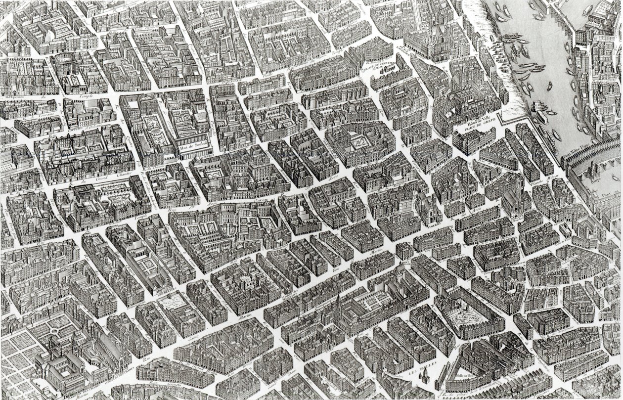 Plan von Paris, bekannt als 