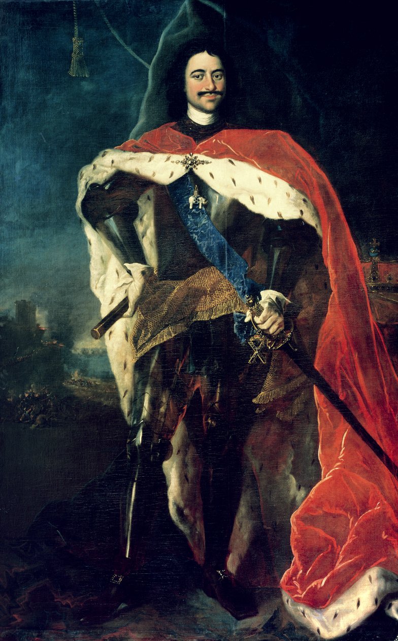 Peter der Große (1672-1725) von Louis Caravaque
