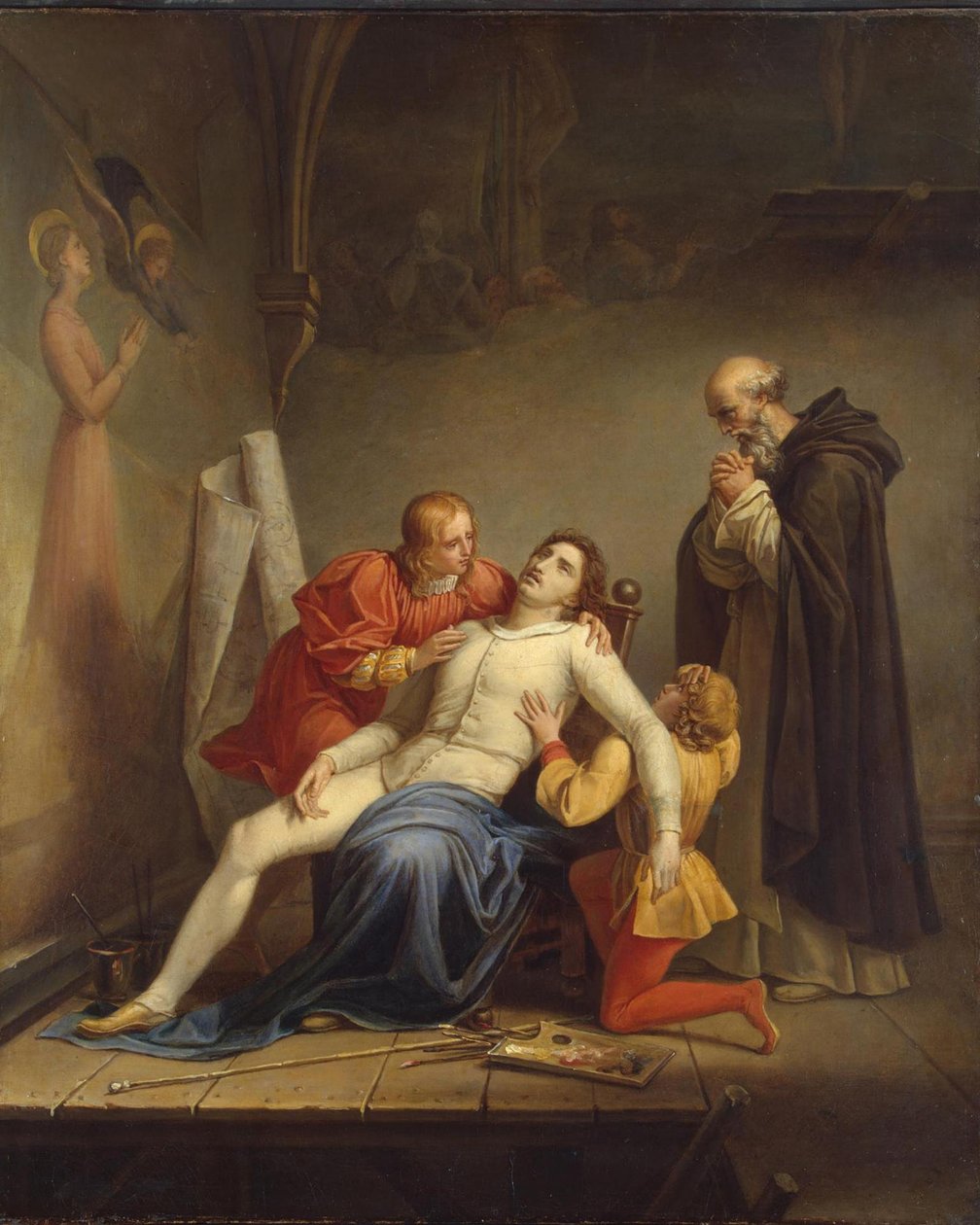 Der Tod von Masaccio, um 1817 von Louis Charles Auguste Couder