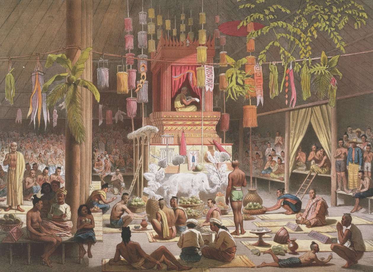Fest in einer Pagode in Ngong Kair, Laos, aus 