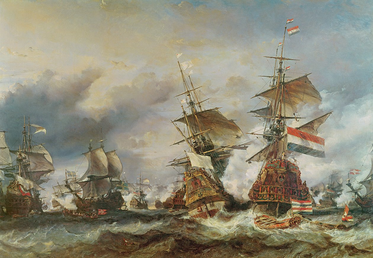 Die Schlacht von Texel, 29. Juni 1694 von Eugene Isabey