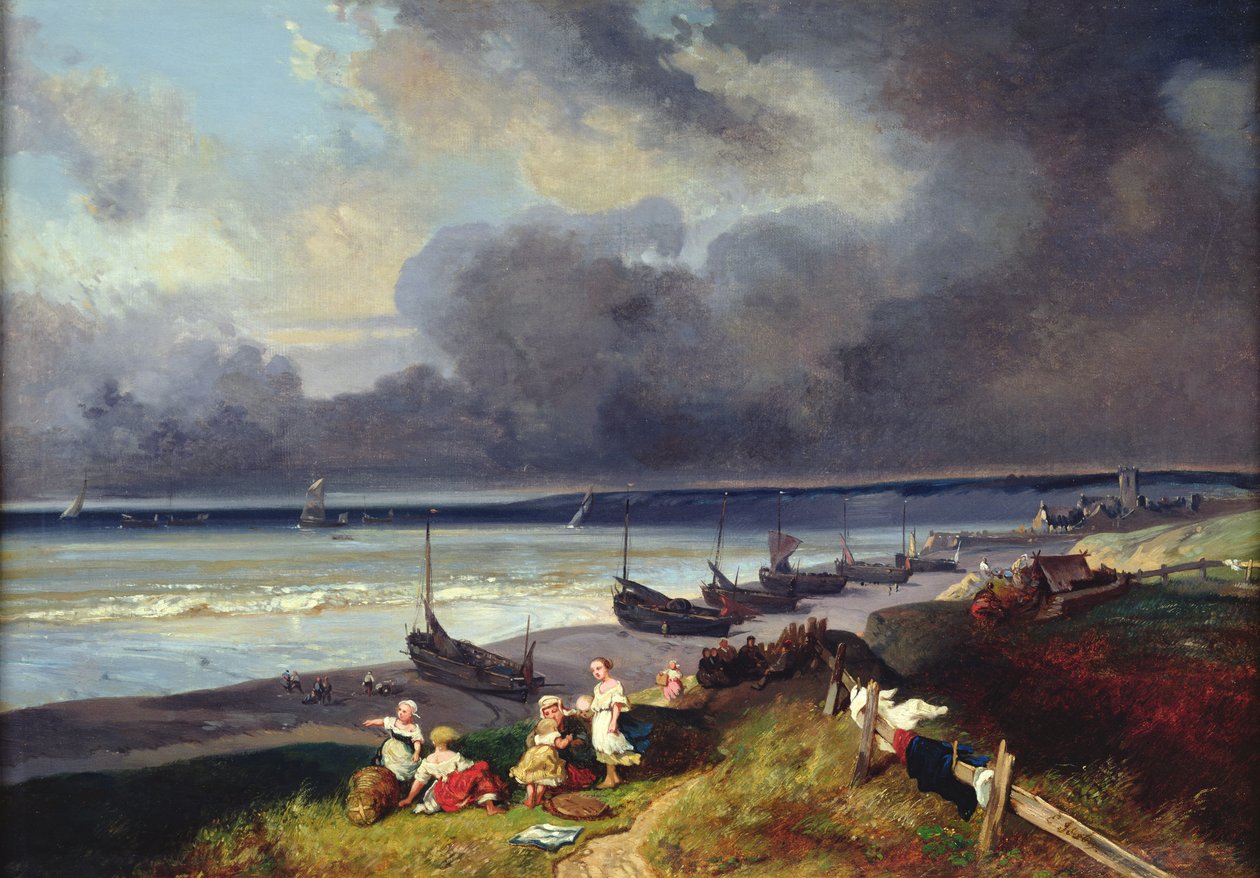 Ansicht von Dieppe von Eugene Isabey