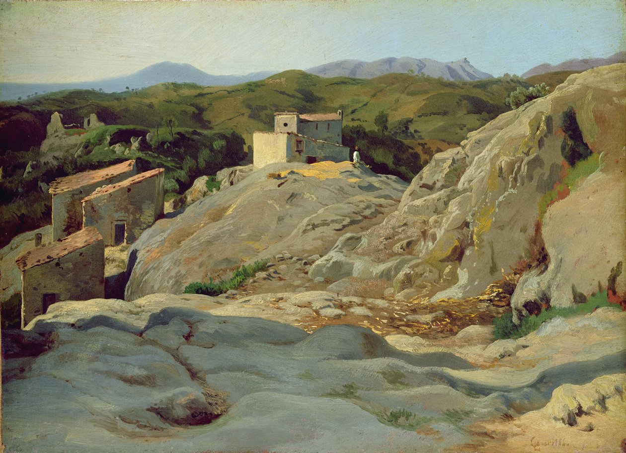 Ein Dorf in den Bergen von Louis Gurlitt