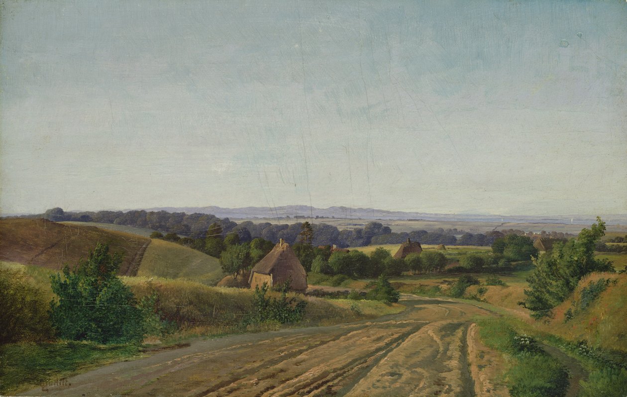 Landschaft bei Esrom in Seeland, 1834 von Louis Gurlitt