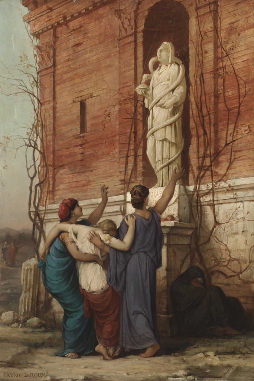 Anrufung der Göttin Hygieia, 1862 von Louis Hector Leroux