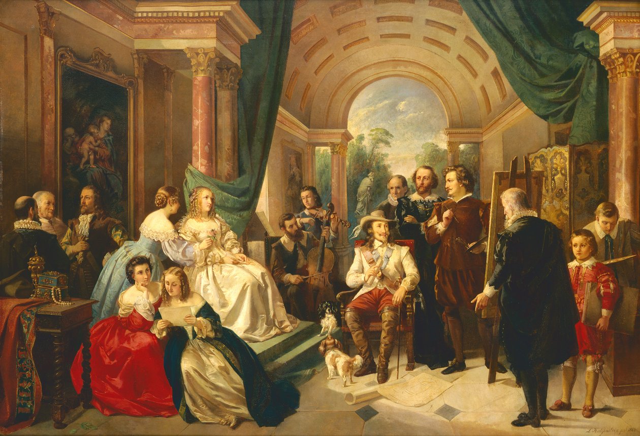 Anthony van Dyck am Hof von Karl I., 1863 von Louis Katzenstein