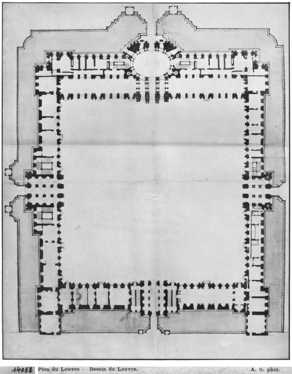 Entwurf für die östlichen Gebäude des Louvre, aus 