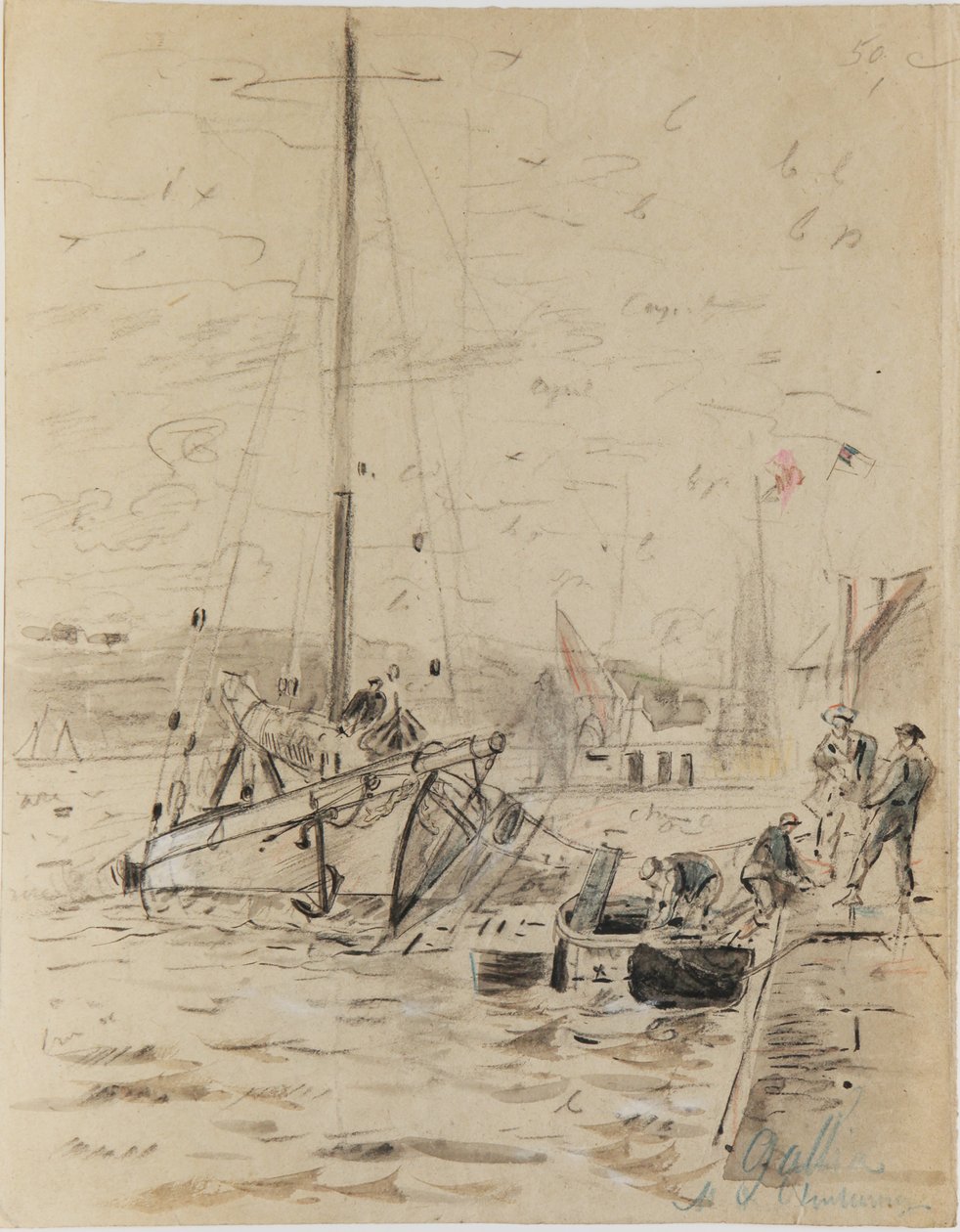 Zeichnung von Louis Marie Faudacq