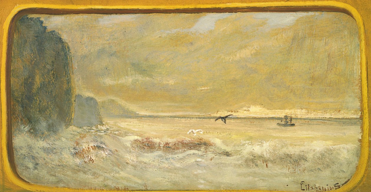 Brandung und Boot von Louis Michel Eilshemius