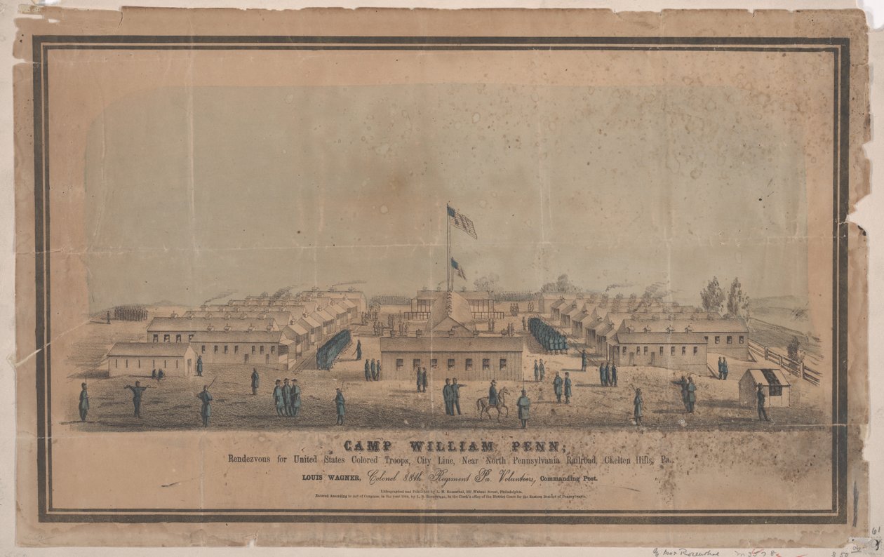 Camp William Penn, ca. 1864 von Louis N. Rosenthal