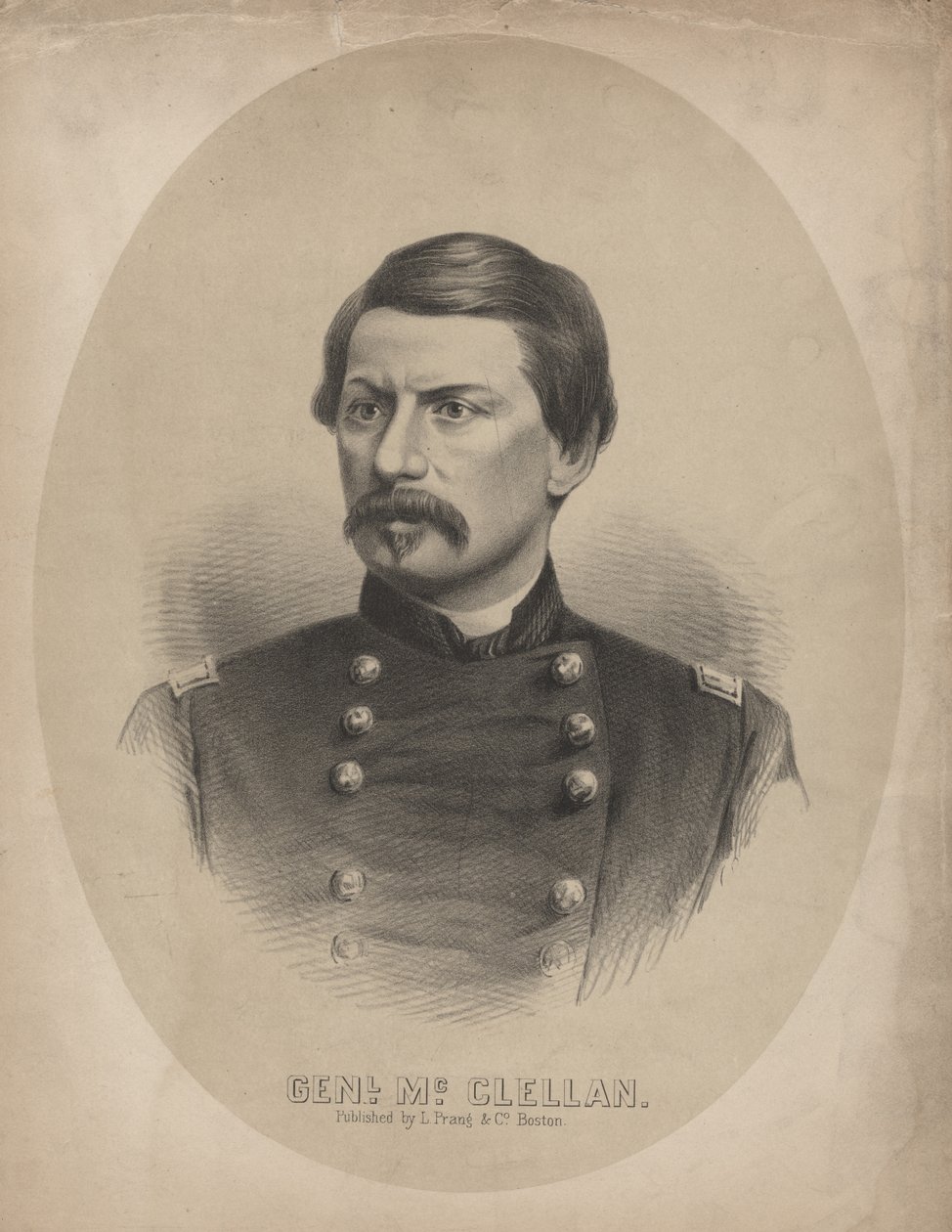 General McClellan, 1862 von Louis Prang