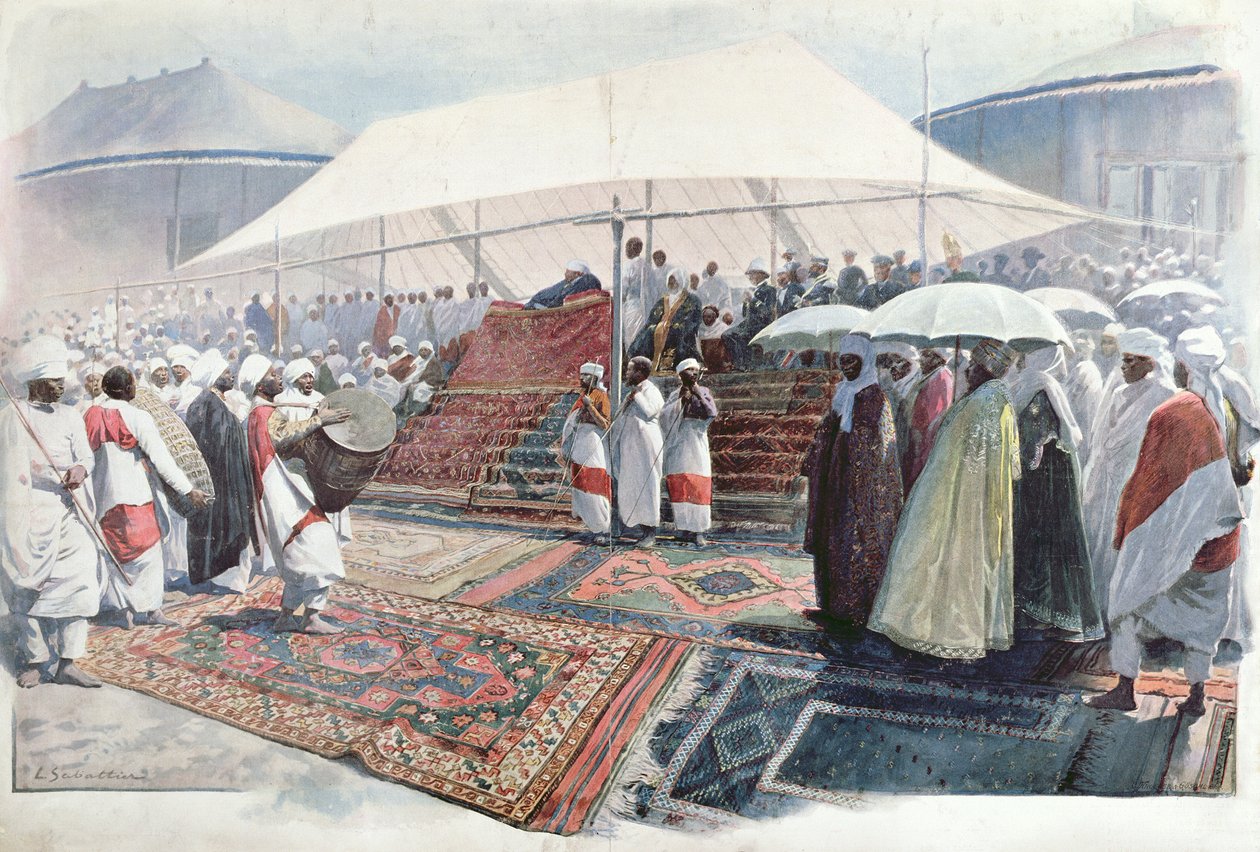 Osterfeiern in Addis Abeba von Louis Remy Sabattier
