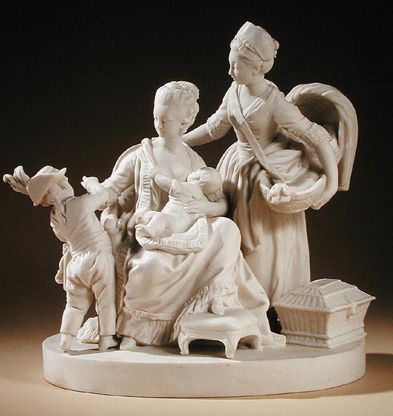 Die Kinderfrau, 1774 von Louis Simon Boizot