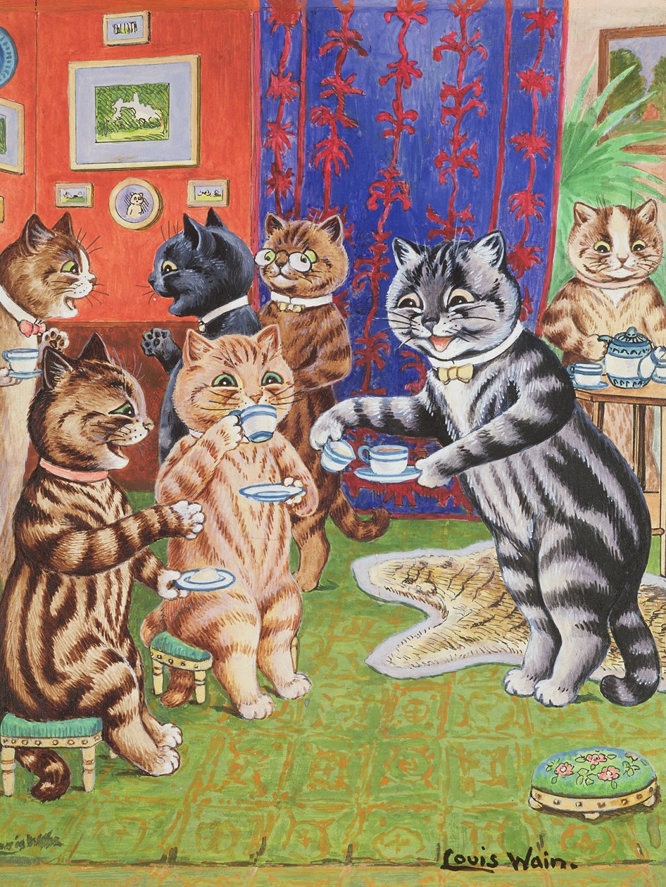 Katzen-Teeparty von Louis Wain