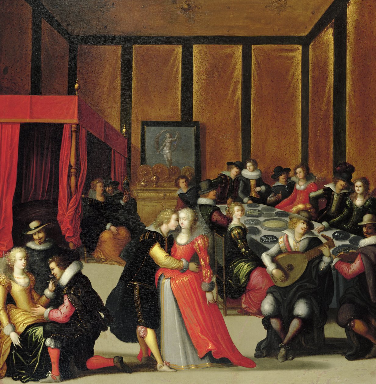 Galante Szene oder Die fünf Sinne von Louis de Caullery